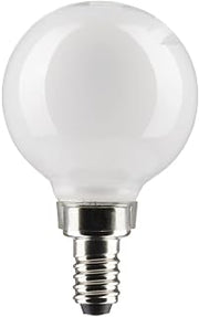 Satco 3-Watt LED E12 Light Bulb, 4000K, 15000 Hour Rating, Dimmable