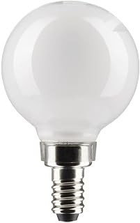 Satco 3-Watt LED E12 Light Bulb, 4000K, 15000 Hour Rating, Dimmable