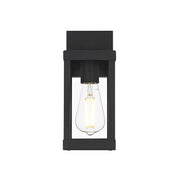 Peter One Light Outdoor Wall Sconce Black by Lighting Design – Iron, Black, Model OD413W11BK