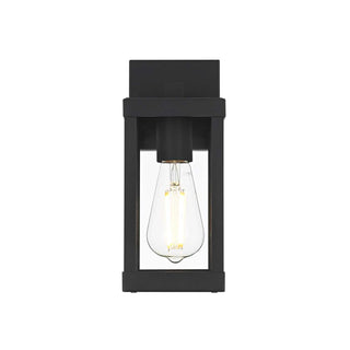 Peter One Light Outdoor Wall Sconce Black by Lighting Design – Iron, Black, Model OD413W11BK