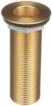 Brass Drain 4" L, 1-3/8" Dia. 2" Flange