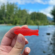 Swedish Fish 2 Flavors in 1 - Mixed Fruit / 5 Ounce (Pack of 12) / Red Gummy Candy