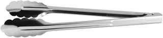 HUBERT Stainless Steel Scalloped Hinged Tong - 11 77/100"L