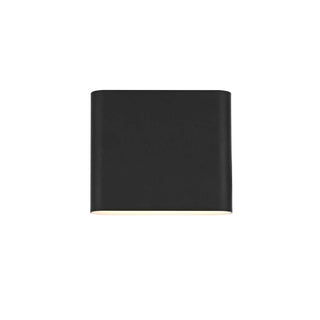 Clyde LED Outdoor Wall Sconce Black by Lighting Design – 8", Aluminum, Black, Model OD507W9BK