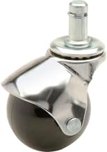 Global Industrial Ball Series Chair Casters with Plastic Wheels, 7/16" W x 7/8" H Stem, 5/Pk