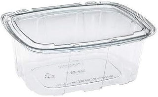 Placon Crystal Seal RPET Tamper-Evident Utility Food Container Clear, 32 oz. | 164/Case
