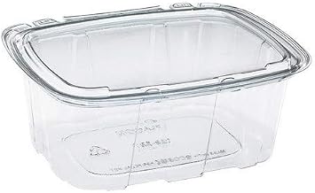 Placon Crystal Seal RPET Tamper-Evident Utility Food Container Clear, 32 oz. | 164/Case