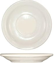 Tuxton China International Tableware Narrow Rim Stoneware Round Saucer American White, 5.5" Diameter | 36/Case