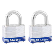 Master Lock Silver / 1 / 2 Pack Keyed Padlocks