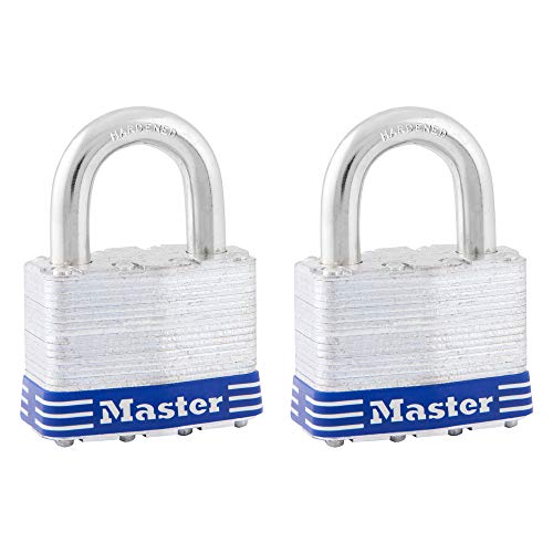 Master Lock Silver / 1 / 2 Pack Keyed Padlocks