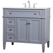 Elegant Decor 36" - Single / Gray,grey / Modern Wheel Care