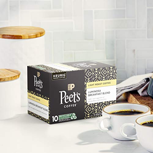 Peet's Coffee Luminosa Breakfast Blend / 10 Count (Pack of 1) / 1 Ground Coffee