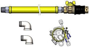T&S Brass, HG-4E-48G-K, 1" NPT x 48" GH,QDV,Kit,Els