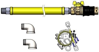 T&S Brass, HG-4E-48G-K, 1" NPT x 48" GH,QDV,Kit,Els