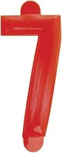 Price Tag Numbers 7 Red Embossed Plastic Red - 1 1/2" H 25 Per Bag