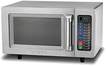 Waring WMO90 Microwave Oven, 1000 Watts, Programmable, 3 Stage Cooking