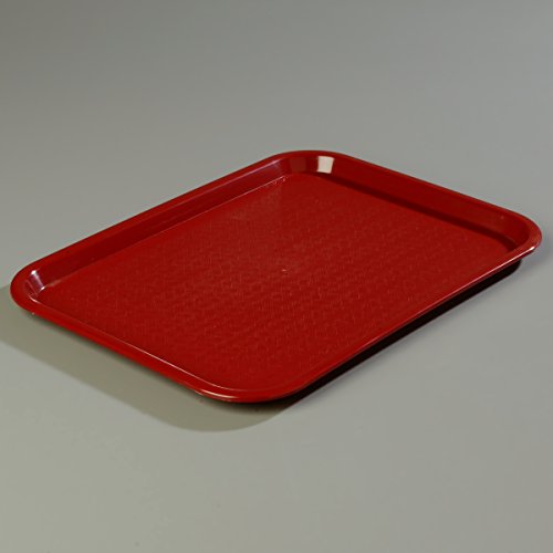 Carlisle FoodService Products Burgundy / 1 / 16.3" x 12.1" x 0.7" Serving Trays
