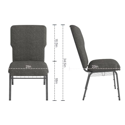 Flash Furniture Charcoal Gray Fabric/Silver Vein Frame / Set of 1 / Classic Chairs