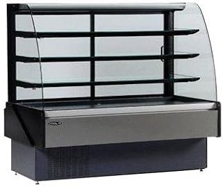 Hydra-Kool KBD-CG-50-D 52-1/8" Curved Glass Non-Refrigerated Bakery Display Case