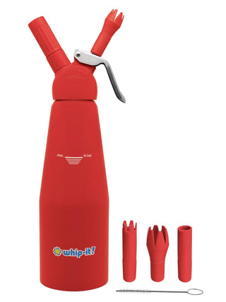 Armor Dispenser by Whip-It! – 1 Liter, Aluminum, Red, Model DC-Amr-L03R