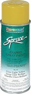 98-34 Seymour Spruce Enamel Spray Paint, Gloss Light Yellow (12 oz.)