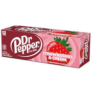 Dr Pepper Strawberries and Cream / 12 Fl Oz (Pack of 12) / 1 Soft Drinks