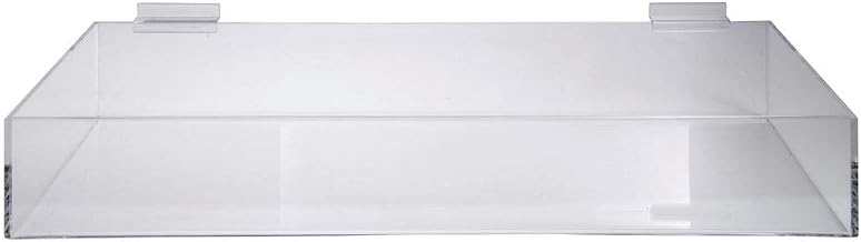 Slatwall Acrylic Tray, 23 3/4"W x 8"D x 4"H