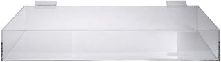 Slatwall Acrylic Tray, 23 3/4"W x 8"D x 4"H