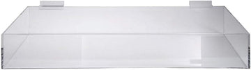 Slatwall Acrylic Tray, 23 3/4"W x 8"D x 4"H