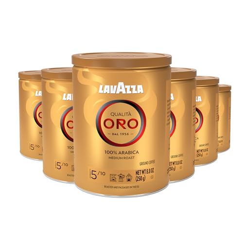 Lavazza Qualita Oro Ground / 8.82 Ounce (Pack of 6) / 1 Roasted Coffee Beans