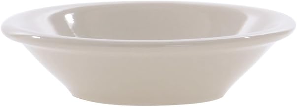 World Princess 4.75 oz Rolled-Edge Warm White Stoneware Fruit Bowl, 36 per Case