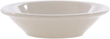 World Princess 4.75 oz Rolled-Edge Warm White Stoneware Fruit Bowl, 36 per Case