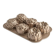 Nordic Ware Toffee / 3 cups / Floral Cakelet Bundt Pans