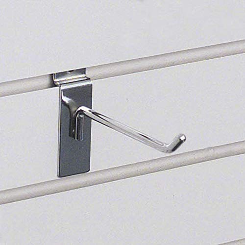 HUBERT Single Item / Chrome / Slatwall Hook Hooks & Hangers