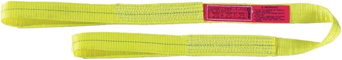 Lift-All EE1602DFX6 Polyester Web Sling, Type 3, 2" Width, 6' Length