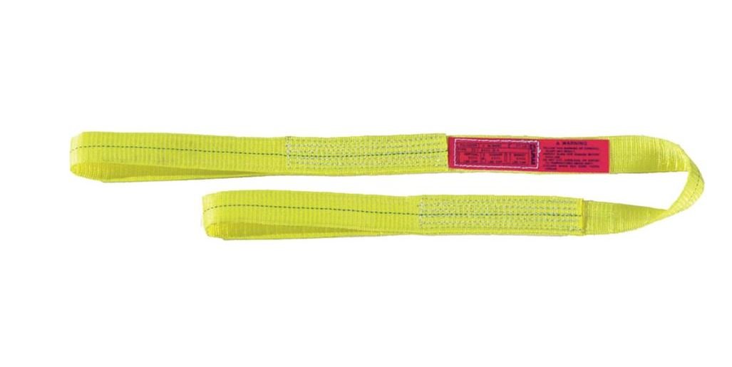 Lift-All Web Sling by Lift All – Polyester, Yellow, Model EE1604DFX6