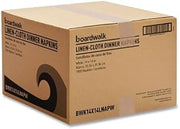 Boardwalk Linen-Feel Flat Napkins, 1,000 Count, 1-Ply, 14 x 14, White