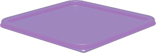 Carlisle FoodService Products Squares Square Food Storage Container Lid with Stackable Design for Catering, Buffets, Restaurants, Proprietary Blend, 2 To 4 Quarts, Purple