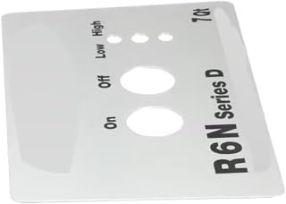 Fits Robot Coupe R 6 N Series D 7 Qt Front Plate, On/Off for R6N