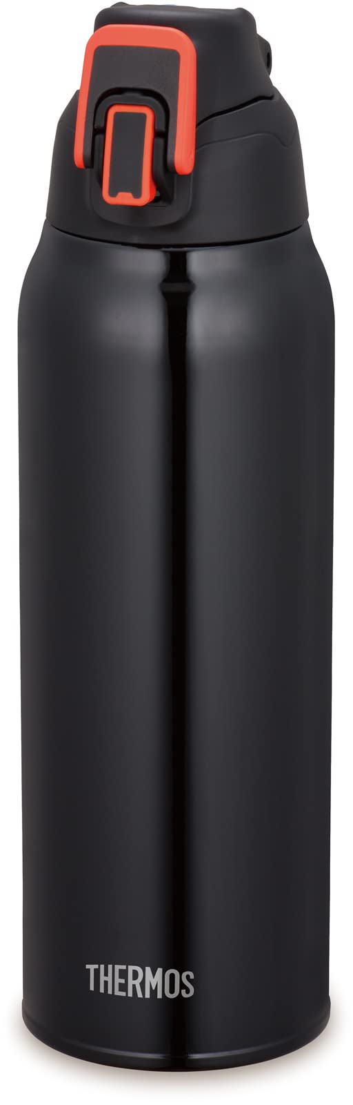 Vacuum Insulated Sports Bottle by THERMOS – 33.8 Ounces, 1.0 liters, Stainless Steel, black valencia, Model FHT-1002F BKV