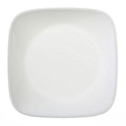 Square Pure White 6-1/2” Plate (Set of 4) by Corelle – 4 pack, Glass, Pure White, Pack of 4, Model 1075553