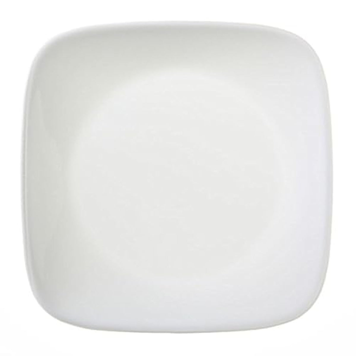 Square Pure White 6-1/2” Plate (Set of 4) by Corelle – 4 pack, Glass, Pure White, Pack of 4, Model 1075553
