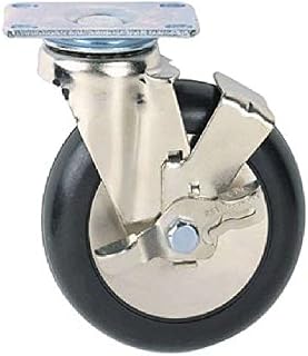 Caster Plate/Brake 5" Diam Metro