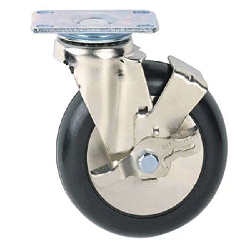 Caster Plate/Brake 5" Diam by METRO – Model B5PB-37280