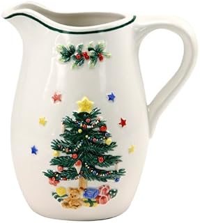 Nikko Ceramics Christmas Giftware 3-D Holiday Pitcher