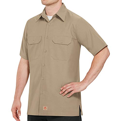 Red Kap Large Tall / Khaki / Solid Rip Stop Shirt Tops
