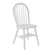 Parawood Windsor Dining Chair with Spindleback by Furnifact – Parawood, White