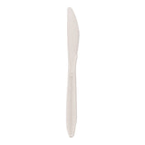 Dixie 6.56'' Medium-Weight Polypropylene Plastic Knife by GP PRO (Georgia-Pacific) – Medium-Weight (1,000 Count), Polypropylene, White, Pack of 1000, Model PKM21
