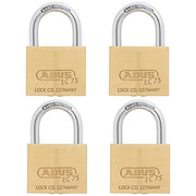 ABUS 4 Pack Keyed Alike / Gold / 4 Keyed Padlocks