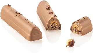 Silikomart Kit Bar Volta, Tritan Chocolate Mould Measures 120 x 25 mm H 10 mm + Silicone Mould of 8 Cavities